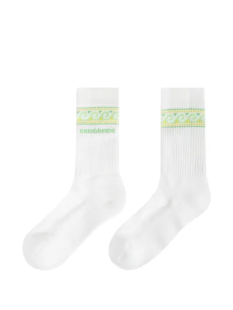 Casablanca knitted wave socks