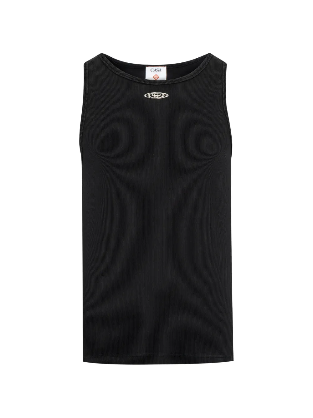 Casablanca ribbed tank top - Nero