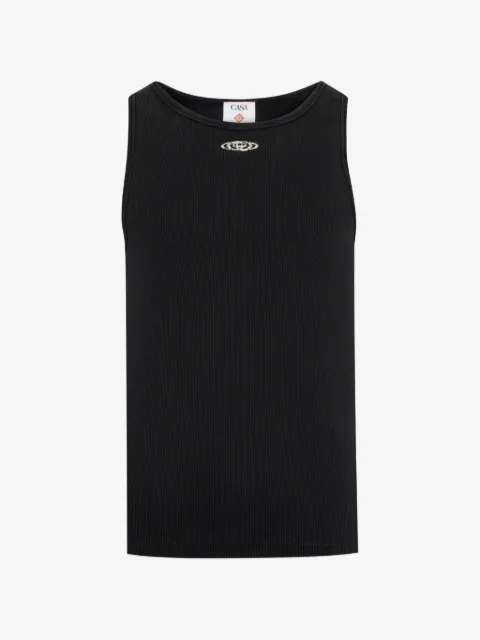 Casablanca ribbed tank top