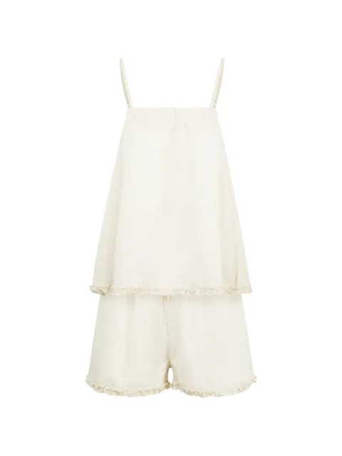 Deiji Studios ruffled-detail shorts set (set of two)