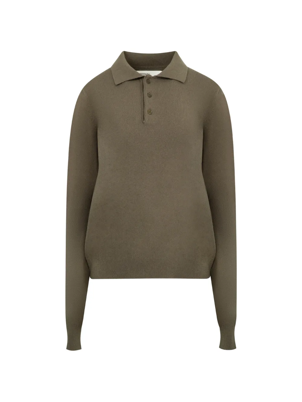 extreme cashmere button-fastening polo shirt - Verde