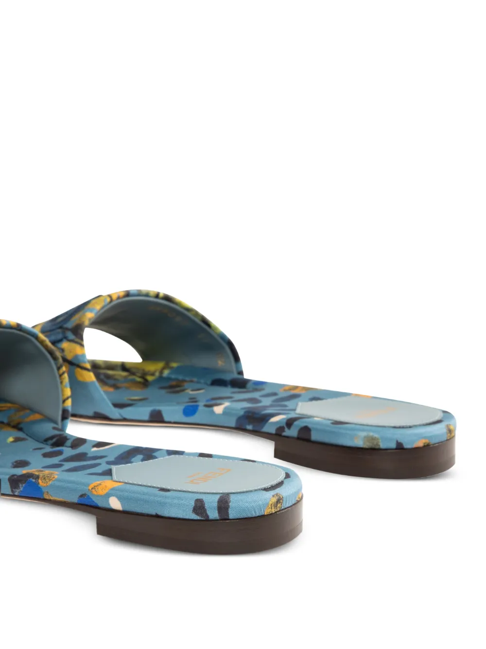 FENDI Sunshine sandalen met logo Blauw