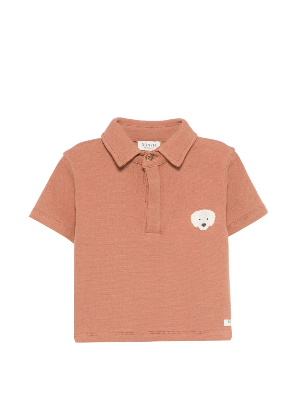 Donsje embroidered polo shirt - Marrone