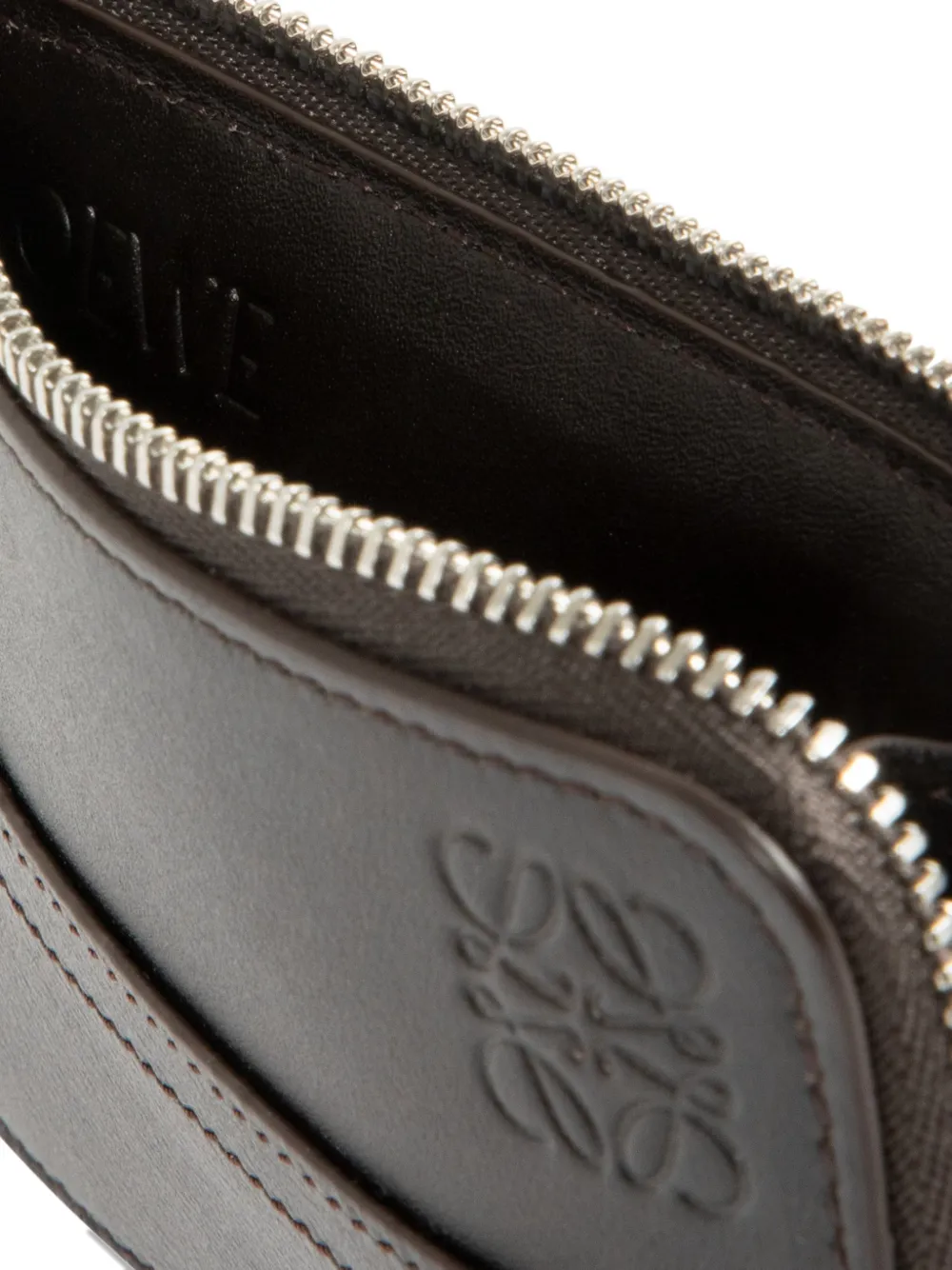 Loewe Zip Coin Cardholder - Brown 