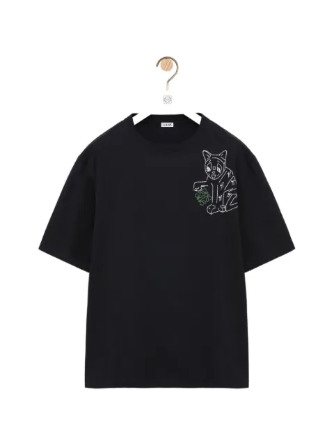LOEWE loose fit graphic T-shirt