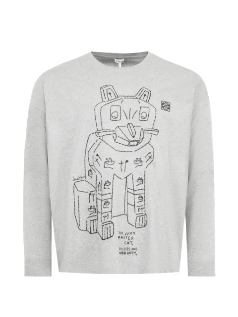 LOEWE graphic long-sleeve T-shirt