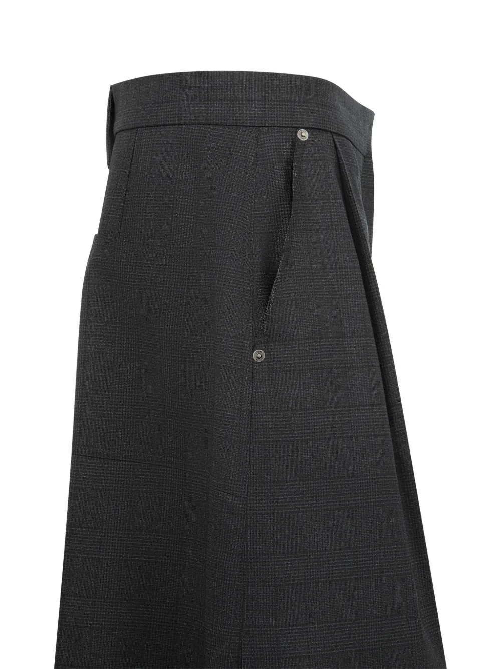  Loewe Check-pattern Cargo Shorts - Grey 