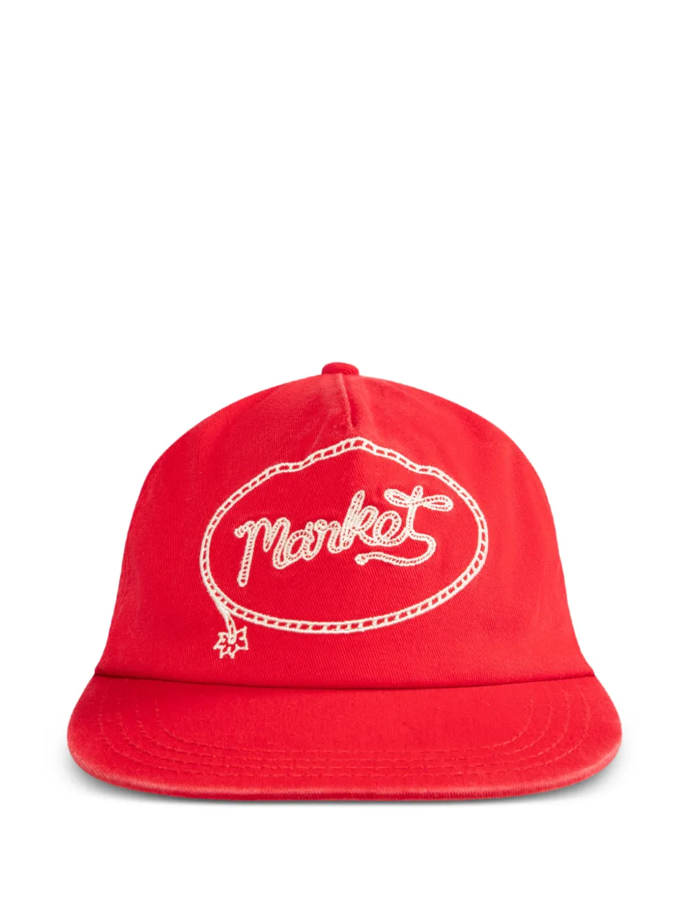 MARKET lasso five-panel hat - Rosso