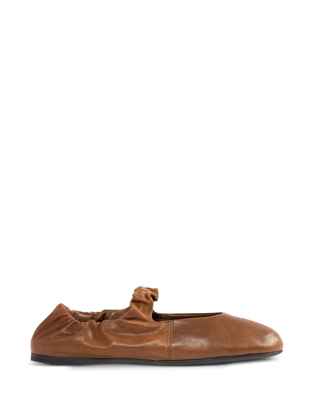 Miu Miu leather ballet flats - Brown