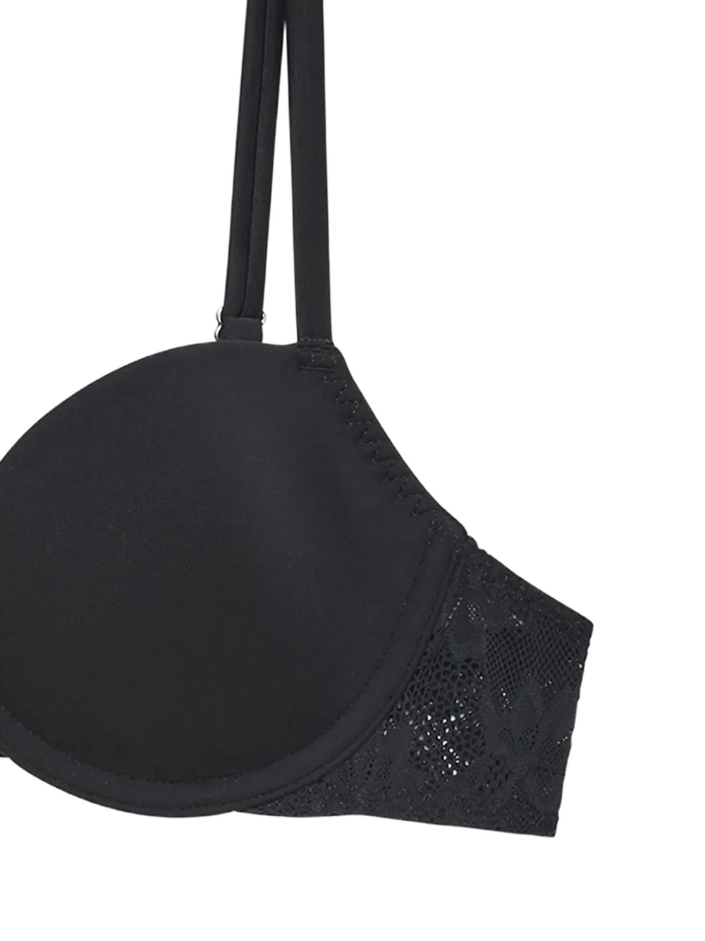  Fleur Du Mal Demi Lace Moulded Bra - Black 