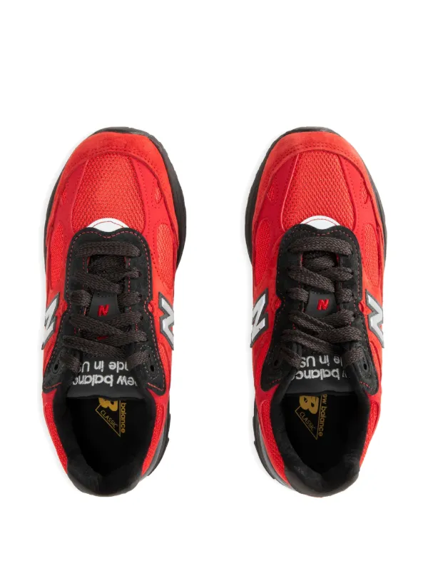 New Balance 993 ロゴ スニーカー | レッド | FARFETCH JP