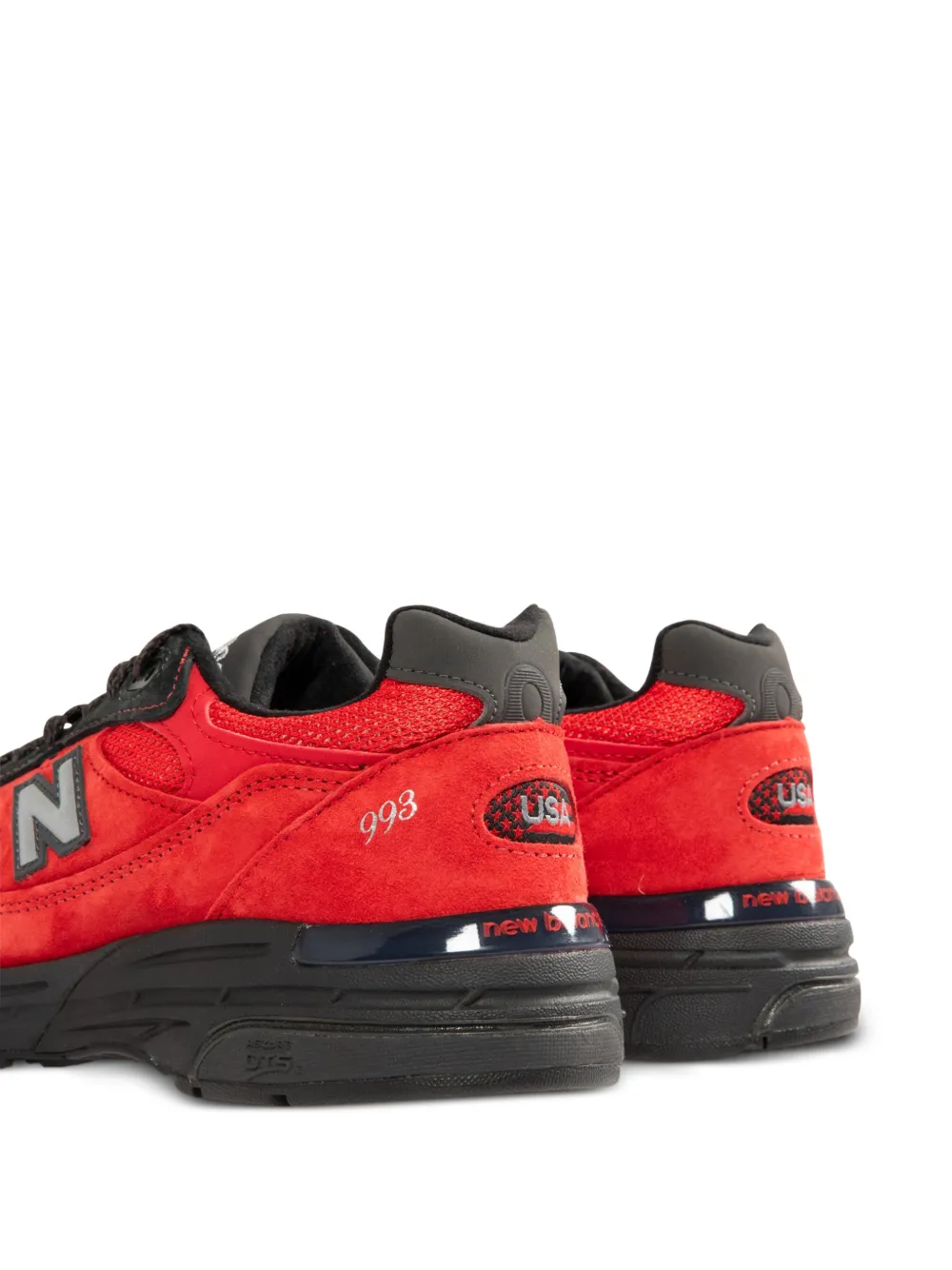 New Balance 993 sneakers met logodetail Rood