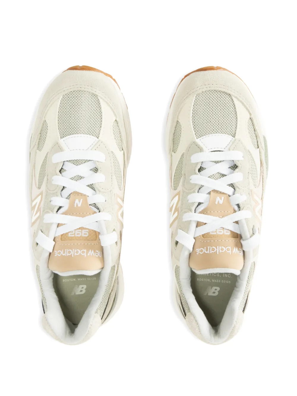 New Balance 992 sneakers met logodetail Beige