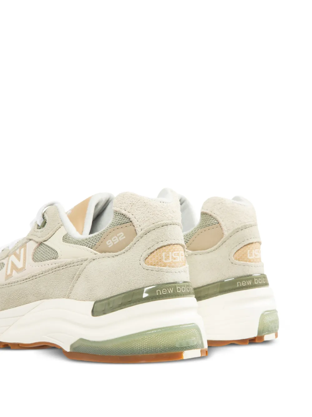 New Balance 992 sneakers met logodetail Beige