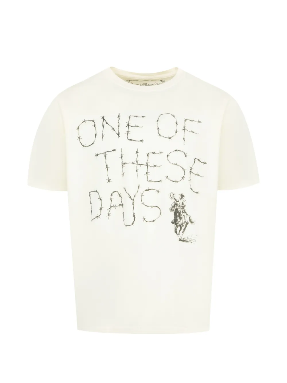 One Of These Days Barbed T-shirt - Toni neutri