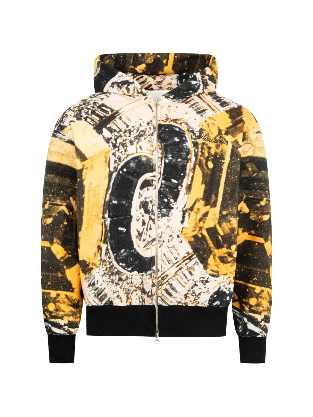 Pleasures Radiance zip-up hoodie - Giallo