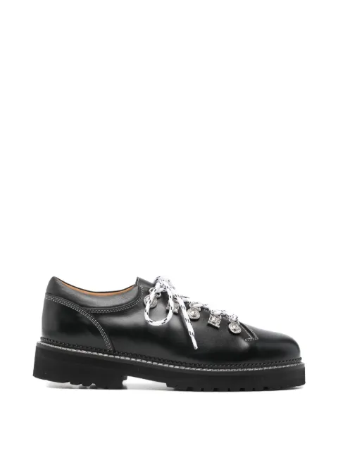 Toga Virilis eyelet-detail leather lace-up Derby shoes