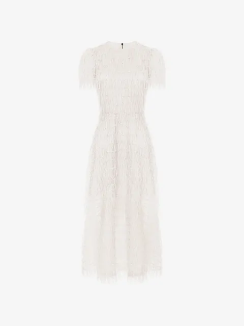 POST MERIDIEM Vestido midi com gola redonda