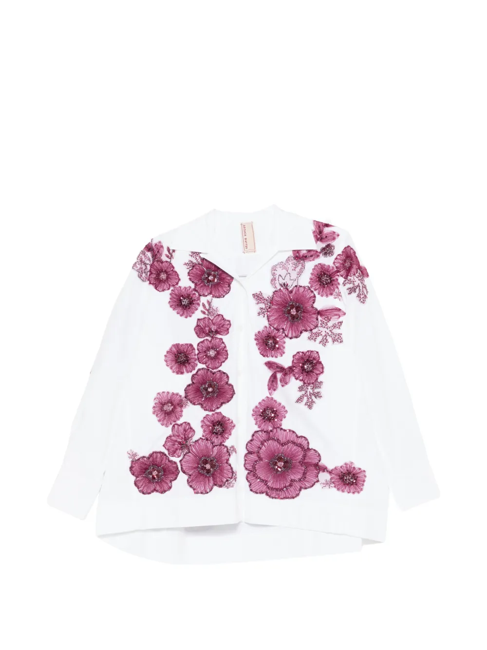 Antonio Marras Robespierre floral-embellished shirt - Bianco