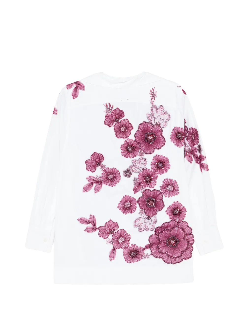  Antonio Marras Robespierre Floral-embellished Shirt - White 