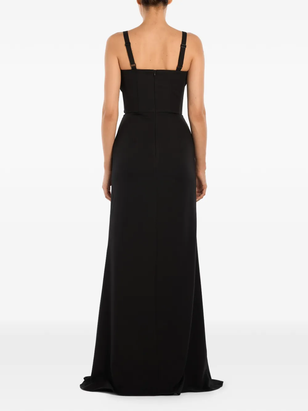 gathered-detail maxi dress