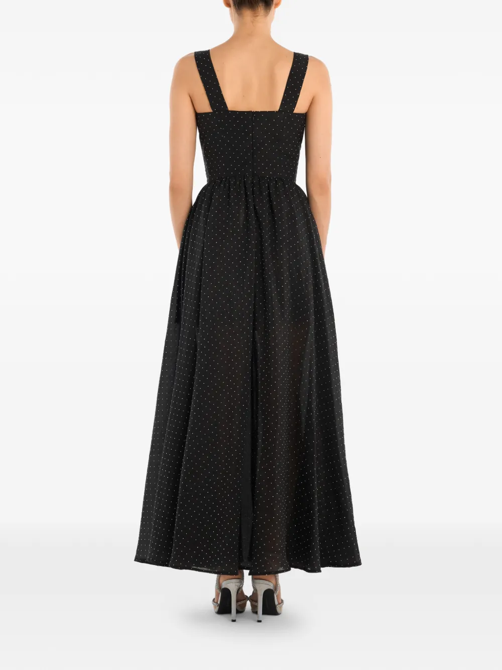  Post Meridiem Sequin-embellished Maxi Dress - Black 
