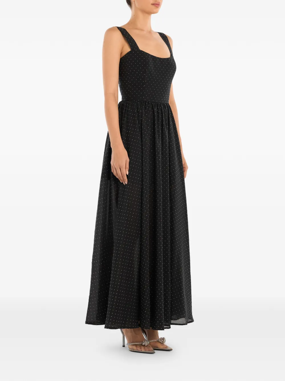  Post Meridiem Sequin-embellished Maxi Dress - Black 