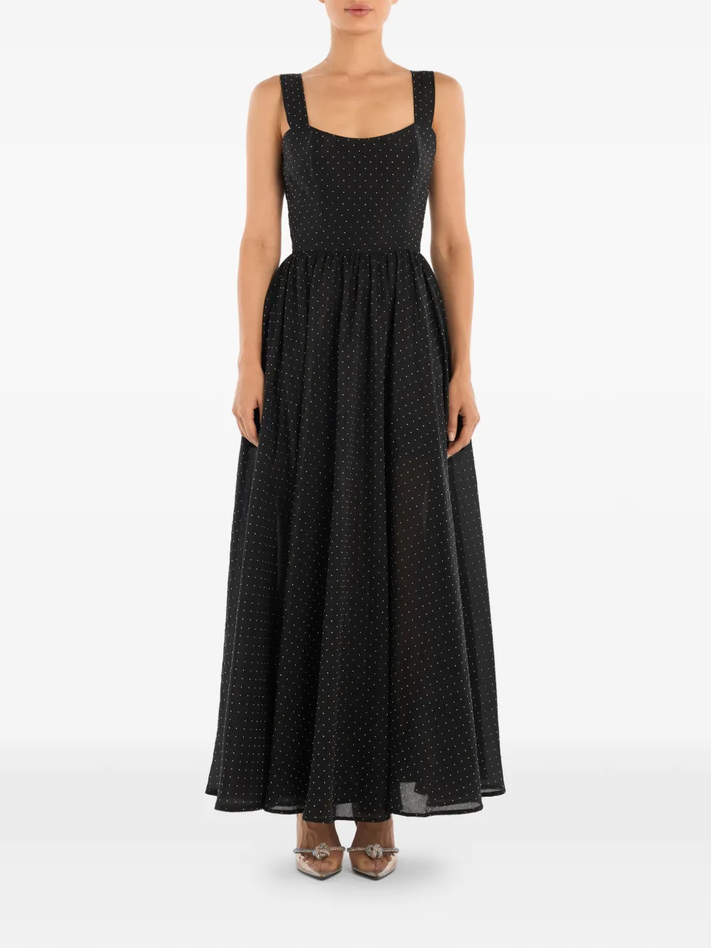POST MERIDIEM sequin-embellished maxi dress - Nero