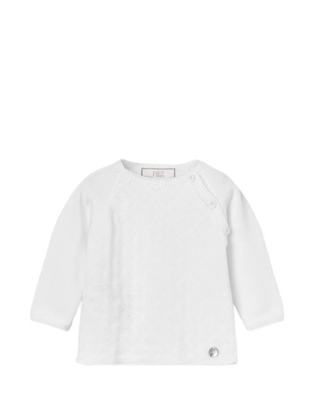  Paz Rodriguez Ribbed-knit Babygrow Set - Neutrals 