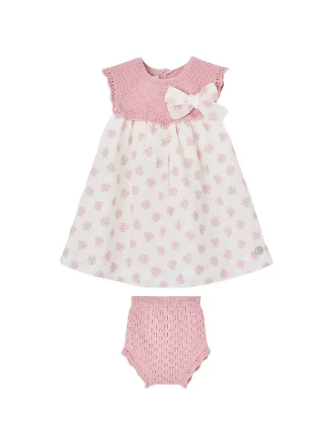 Paz Rodriguez floral-print bow-detail dress