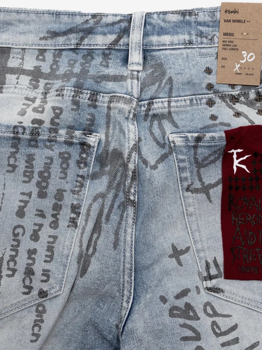  Ksubi X Trippie Redd Van Winkle Devils Jeans - Blue 