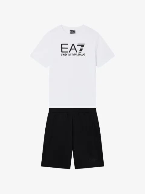 Emporio Armani Kids Short-Set mit Logo-Detail