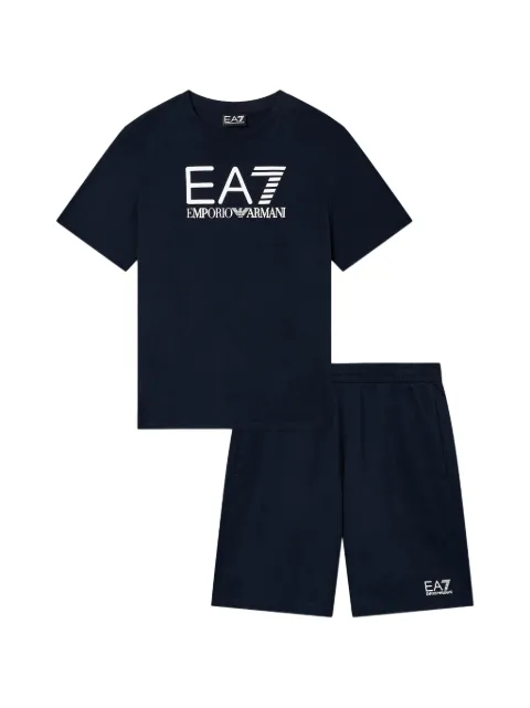 Emporio Armani Kids set de shorts con logo estampado