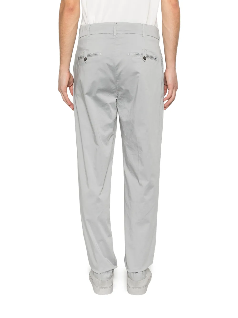 Eleventy Broek met knoopdetail Grijs