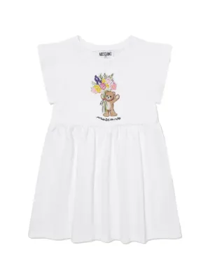 Fendi Kids ピケ ワンピース | ホワイト | FARFETCH JP