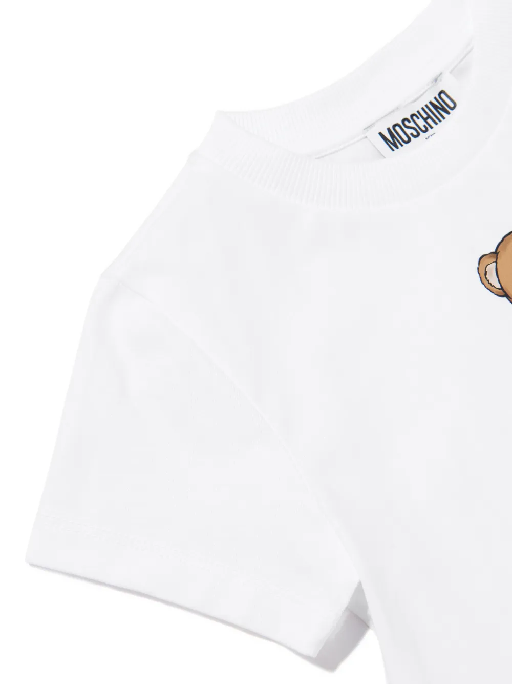 Moschino Kids T-shirt met teddybeerprint Wit