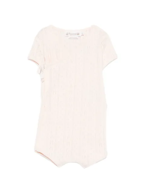 Bonpoint kortærmet body med bånd