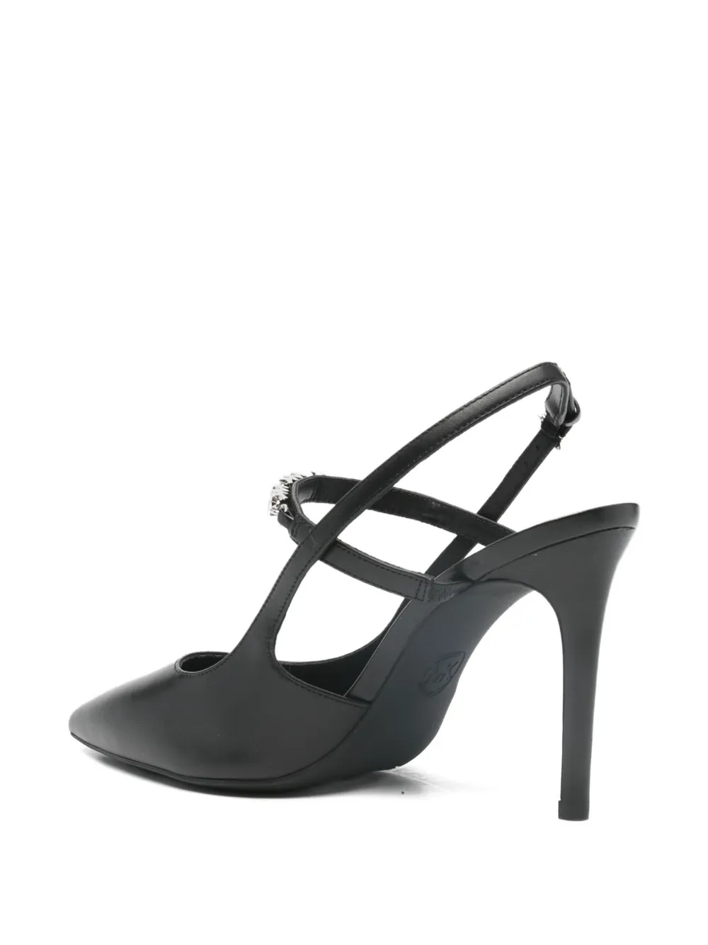 Michael Kors Dina leather slingback pumps Zwart