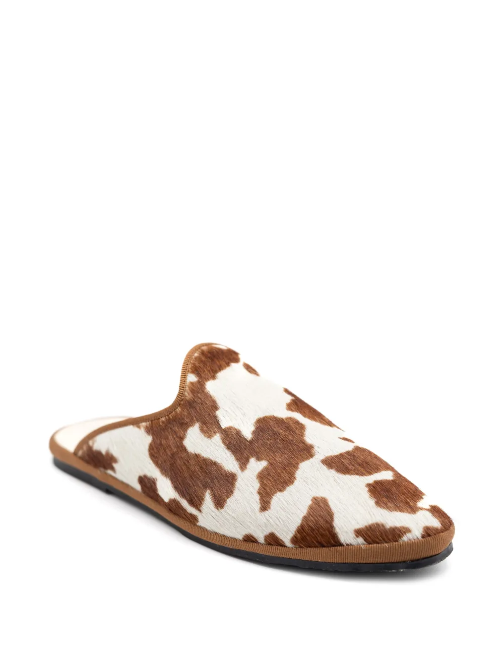  Gondolina Rodeo Cow-print Mules - White 