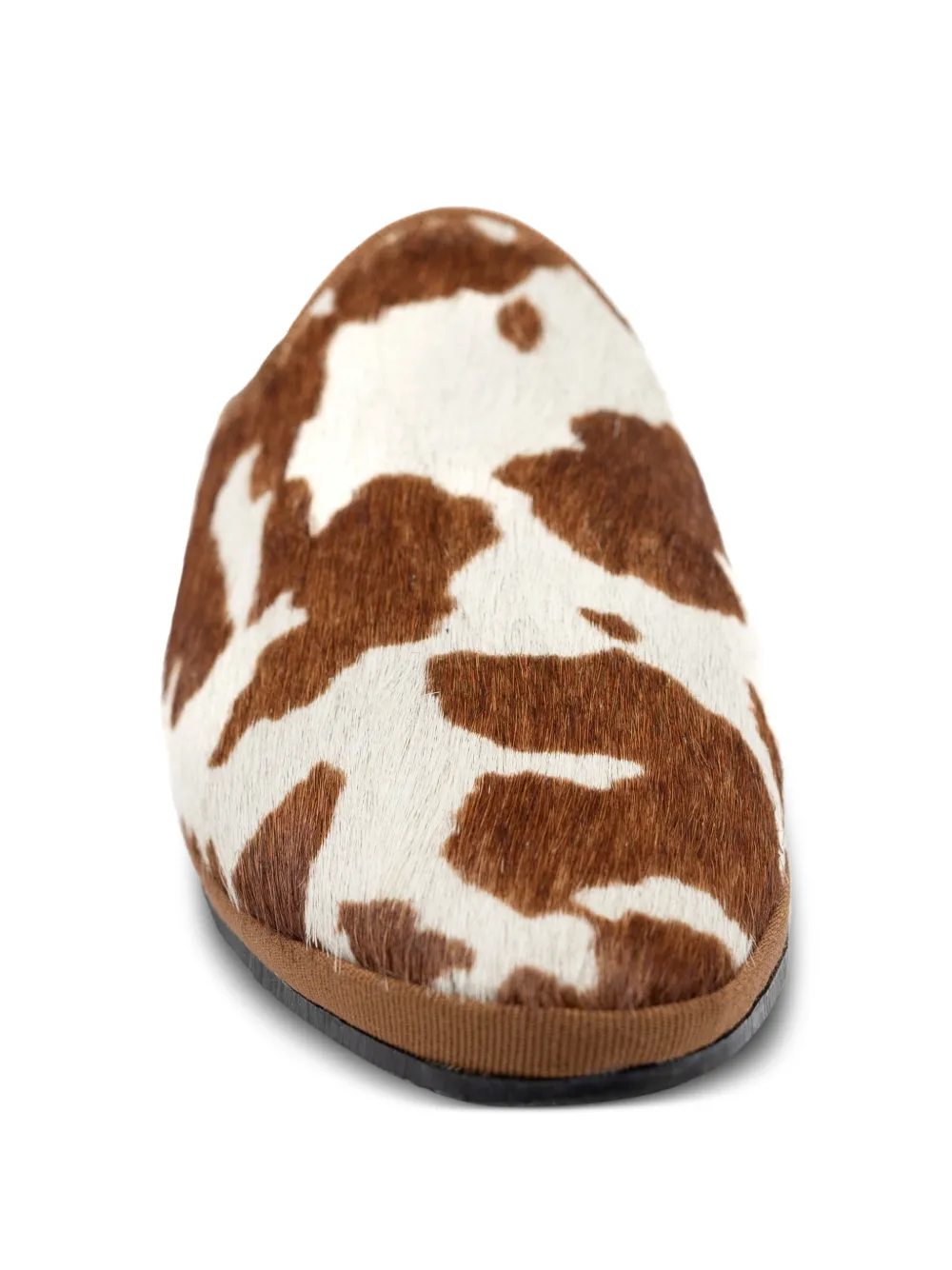  Gondolina Rodeo Cow-print Mules - White 
