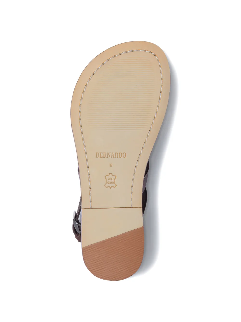 Bernardo Maverick leren sandalen Bruin