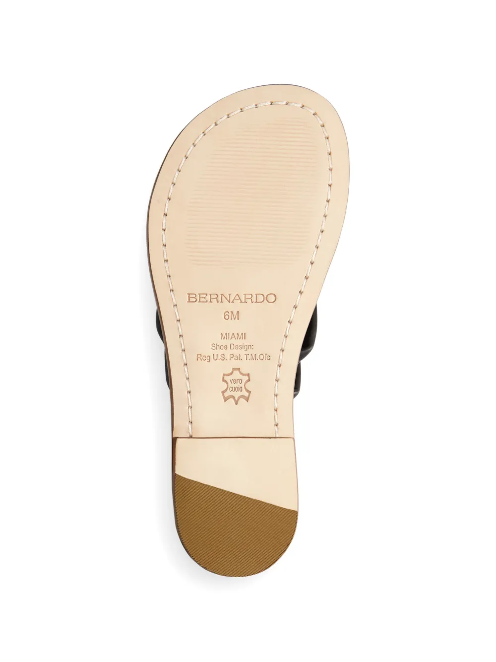 Bernardo Miami leren sandalen Zwart