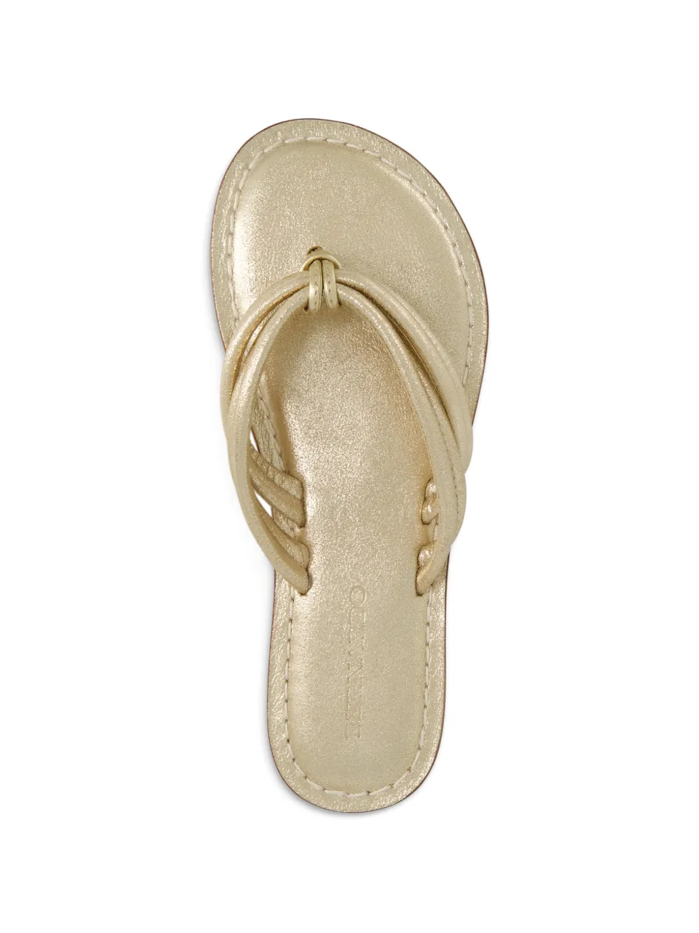 Bernardo Miami leren sandalen Goud
