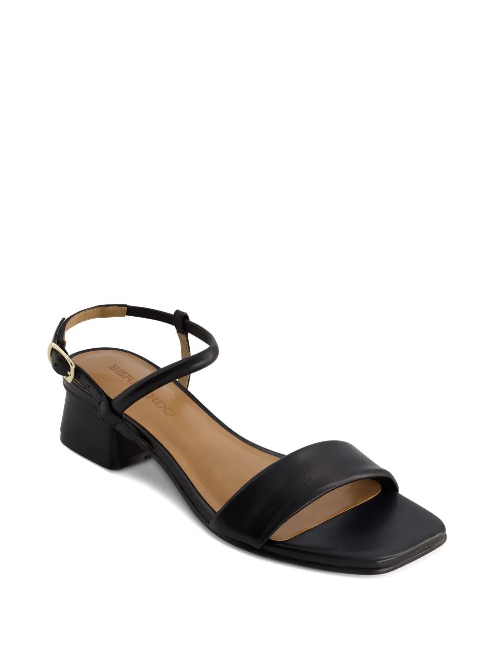 Bernardo Josei leren sandalen Zwart