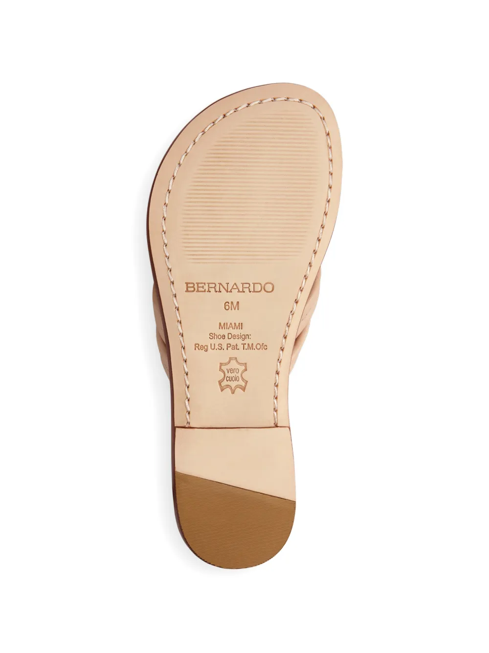 Bernardo Miami leren sandalen Roze