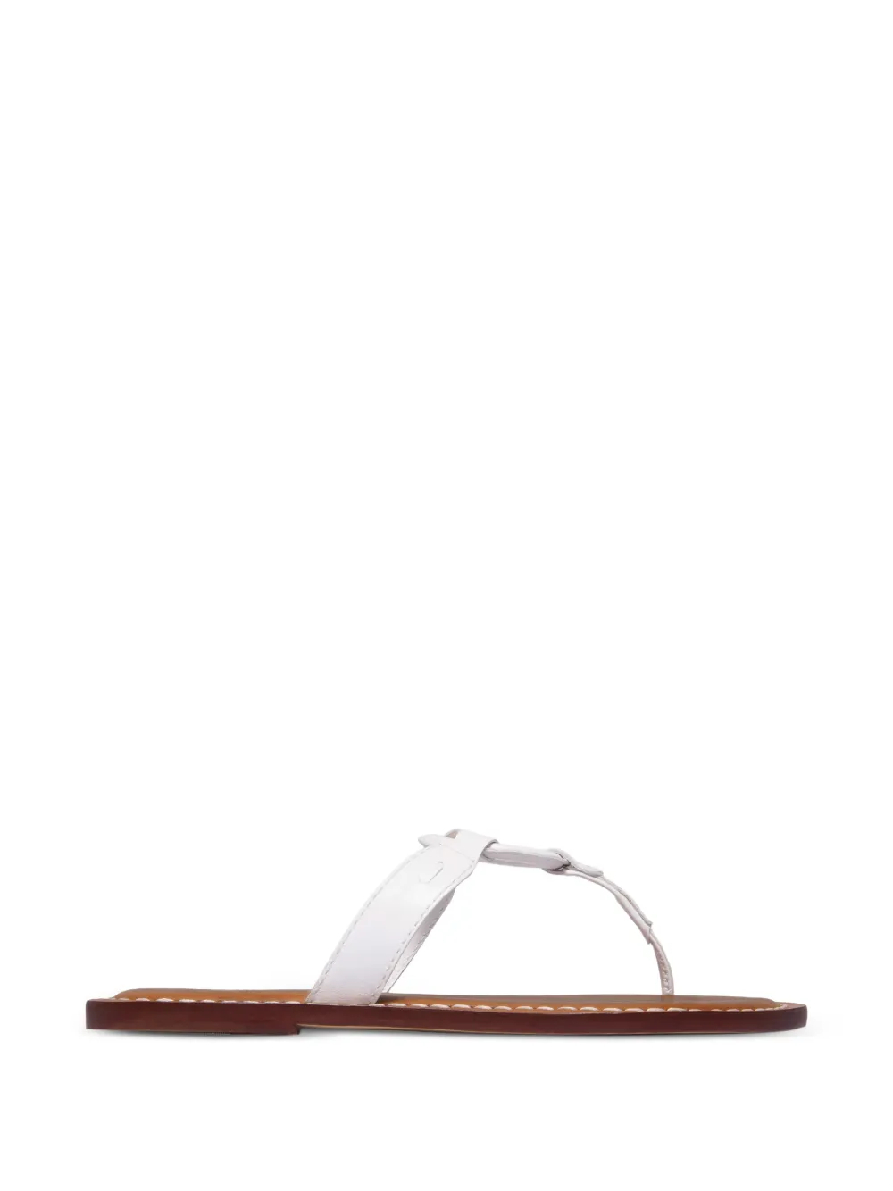 Bernardo Matrix Ring-details Sandals In White