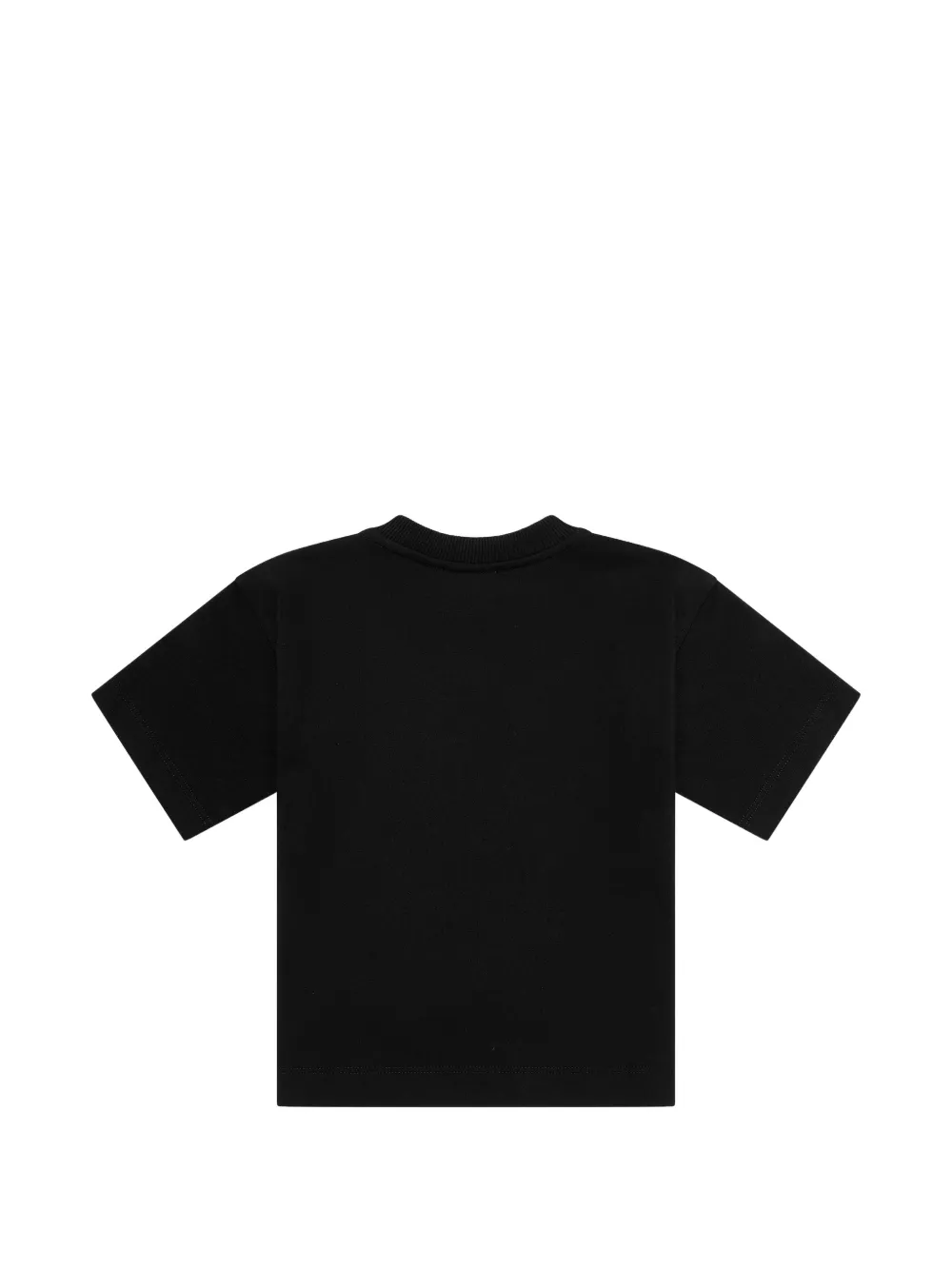 Moschino Kids T-shirt met zak en logo Zwart