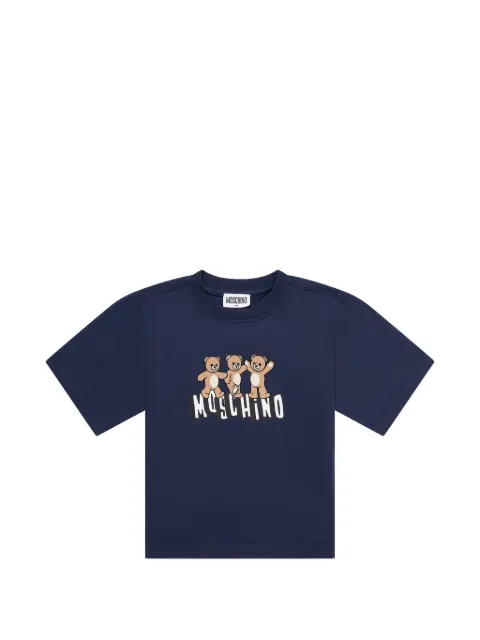 Moschino Kids playera con oso estampado