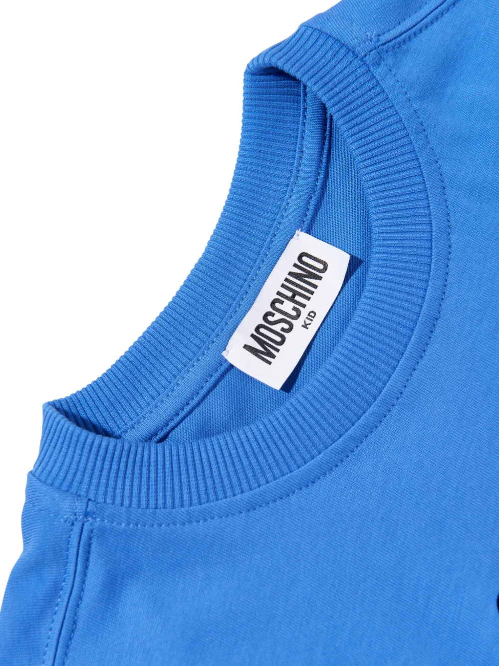 Moschino Kids T-shirt met teddybeerprint Blauw