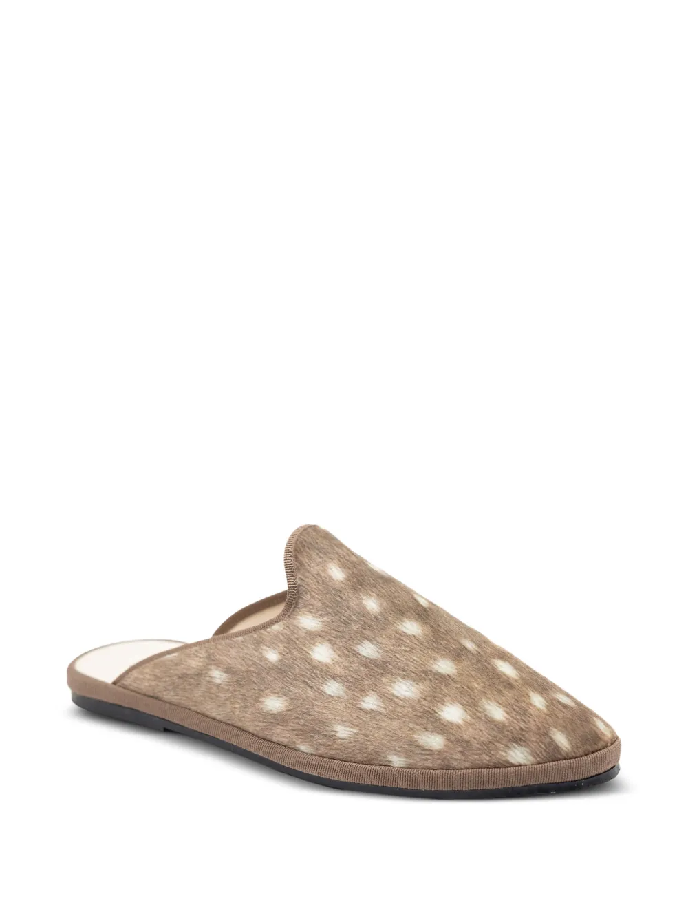  Gondolina Deer-print Mules - Brown 